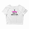 i mustache you a question pink mustache Crop Top