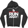 run away rabbit Zipper Hoodie