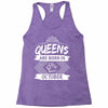 Queens Are Born In October Racerback Tank
