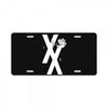 mgk t xx shirt flower black rose .. License Plate