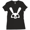 skull bunny Ladies Fitted T-Shirt