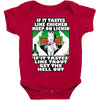 if it tastes like chicken, funny rude ideal birthday present Baby Bodysuit