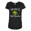 world's best grandma Maternity Scoop Neck T-shirt