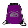 sorry i was watching cops Drawstring Bags