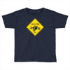 motorcycle caution sign Toddler T-shirt