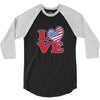 star spangled hammered 3/4 Sleeve Shirt