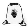 eiffel heart Drawstring Bags