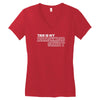 my drinking shirt funny Women's V-Neck T-Shirt