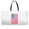 t-rex vintage american flag Weekender Totes