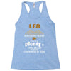 leo hated by many wanted by plenty disliked by some confronted by none Racerback Tank