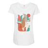 FLOCK OF BIRDS Maternity Scoop Neck T-shirt