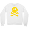 smiley pirate skull and crossbones Crewneck Sweatshirt