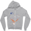 music expresses clef heart girls Zipper Hoodie