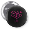 love (2) Pin-back button