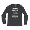 Warning I Belong To A Trucker Long Sleeve Shirts