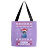 ohana christmas stitch Tote Bags