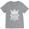Queens Are Born In December V-Neck Tee