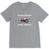 case ih red tractor boy comin' through V-Neck Tee
