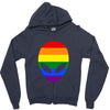 alien lgbt Zipper Hoodie