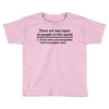 There Are Wwo Types Of People in This World Toddler T-shirt