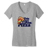 this girl loves pizza Women's V-Neck T-Shirt