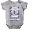 Never Underestimate the Strength of a Pancreatic Cancer Warrior Baby Bodysuit