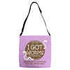i got worms t shirt Adjustable Strap Totes