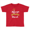 Kings Are Born In March Toddler T-shirt