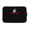 it all starts Laptop sleeve