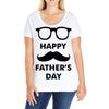 happy father&rsquo;s day 2 Ladies Curvy T-Shirt