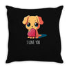 puppy love Throw Pillow