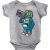robot kicks Baby Onesie