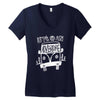 let's go an adventure (for dark color) Women's V-Neck T-Shirt