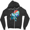 rainbow Zipper Hoodie