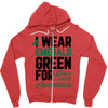 i wear emerald green for liver cancer awareness Zipper Hoodie