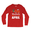 Halloween Kings Are Born In April Long Sleeve Shirts