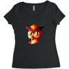 brid funny logo Women's Triblend Scoop T-shirt