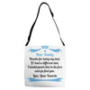 Dear Daddy, Thanks for Being my Dad Baby Boy Letter to Father Adjustable Strap Totes