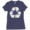 rock paper scissors cycle Ladies Fitted T-Shirt