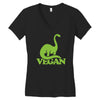 vegan dinosaur best trending Women's V-Neck T-Shirt