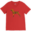 tiger pattern V-Neck Tee
