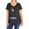 i rebel Ladies Curvy T-Shirt