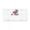 i love my rabbit License Plate