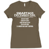 Smartass December Girl Ladies Fitted T-Shirt