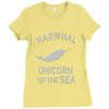 narwhals Ladies Fitted T-Shirt
