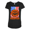 halloween american flag halloween american flag Maternity Scoop Neck T-shirt