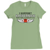 I Support Kaepernick Ladies Fitted T-Shirt