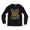 Born April  Multitasking Problem Solving Tees Long Sleeve Shirts