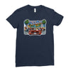 mens retro game out run, ideal gift or birthday present. Ladies Fitted T-Shirt
