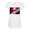 Red Girl Maternity Scoop Neck T-shirt